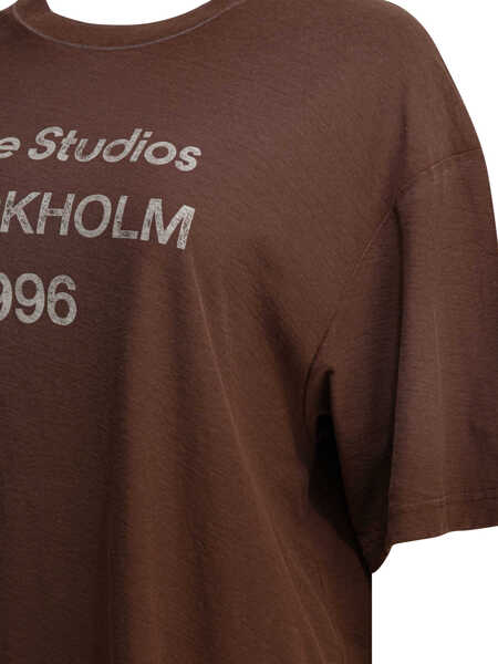 Tricouri Acne Studios T-shirts Brown Femei (BM 19728381) 4