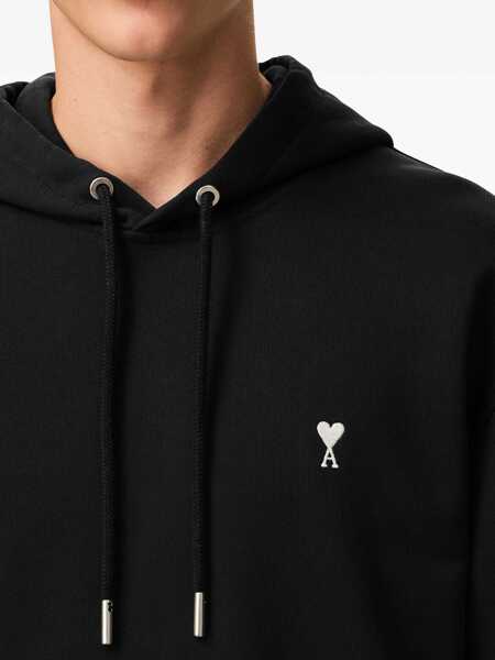 Bluze de trening AMI Paris Cotton hoodie Black Femei (BM 19728411) 5