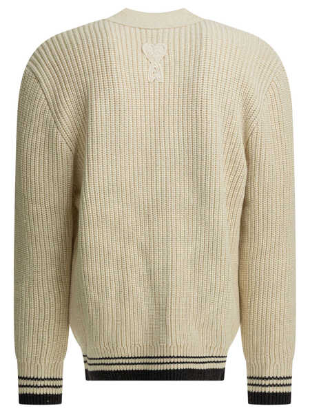 Pulovere casual AMI Paris Knitwear White Barbati (BM 19728648) 2