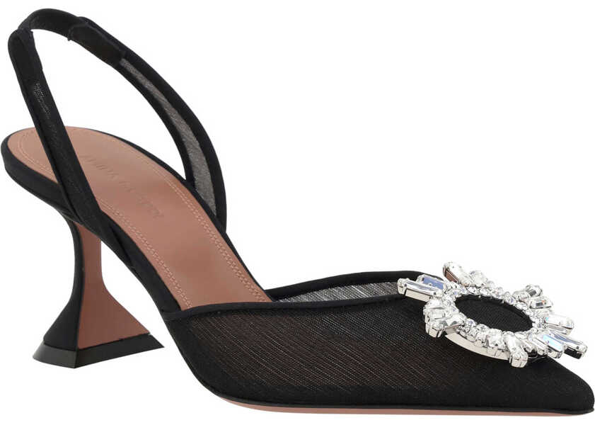 Sandale AMINA MUADDI BEGUM MESH SLING 70 MESH BLACK  WHITE C BLACK Femei (BM 19728662) 2