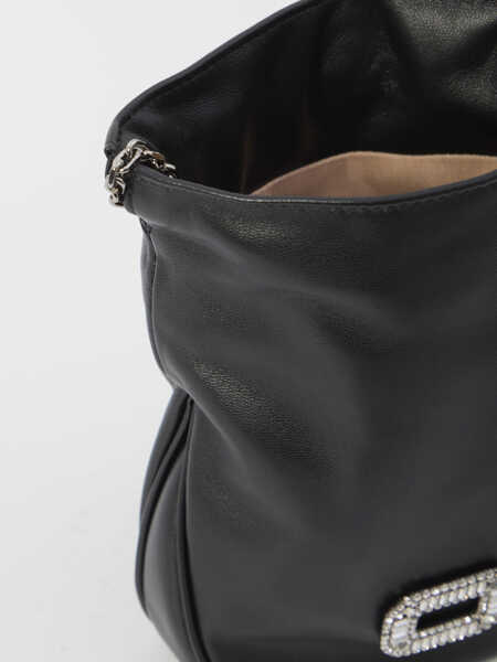 Genti tip postas Roger Vivier Nano Pilgrim Bag BLACK Femei (BM 19728674) 4