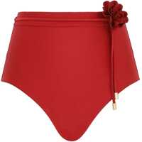 Costume de baie intregi High Waist Bikini Bottom With Flower Femei