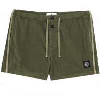 Bermude Swimsuit With Logo Patch Barbati