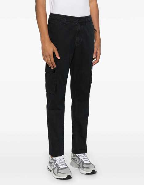 Pantaloni casual Stone Island Cargo Pants With Logo Patch BLUE Barbati (BM 19728824) 3