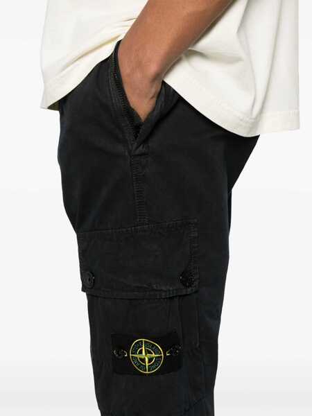 Pantaloni casual Stone Island Cargo Pants With Logo Patch BLUE Barbati (BM 19728824) 5