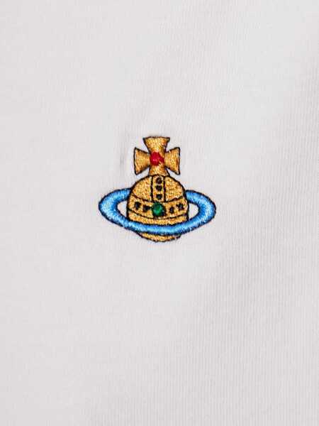 Tricouri Vivienne Westwood Orb Logo T-Shirt POWDER Femei (BM 19728845) 5