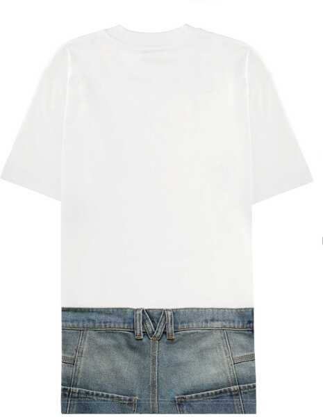 Tricouri Moschino T-Shirt With Logo WHITE Femei (BM 19728884) 2