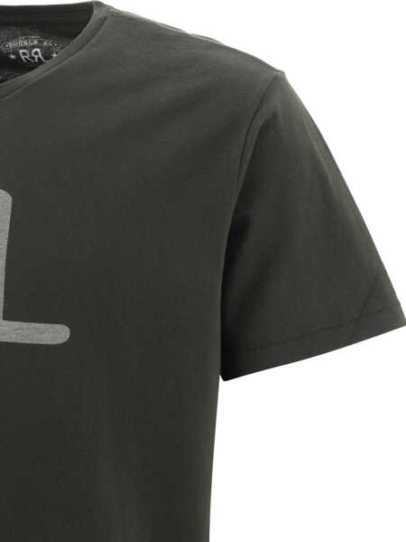 Tricouri RRL BY RALPH LAUREN T-shirt con logo Ranch RRL Black Barbati (BM 19729221) 4