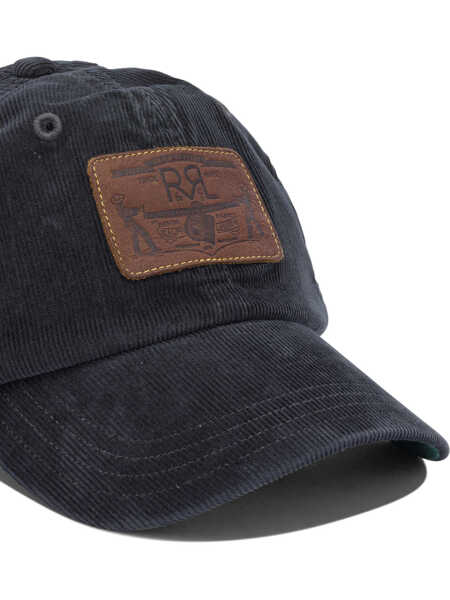 Sepci RRL BY RALPH LAUREN Cappello trucker in velluto a costine Black Barbati (BM 19729233) 4