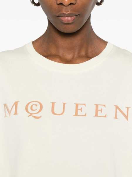 Tricouri Alexander McQueen T-shirts White Femei (BM 19729248) 5