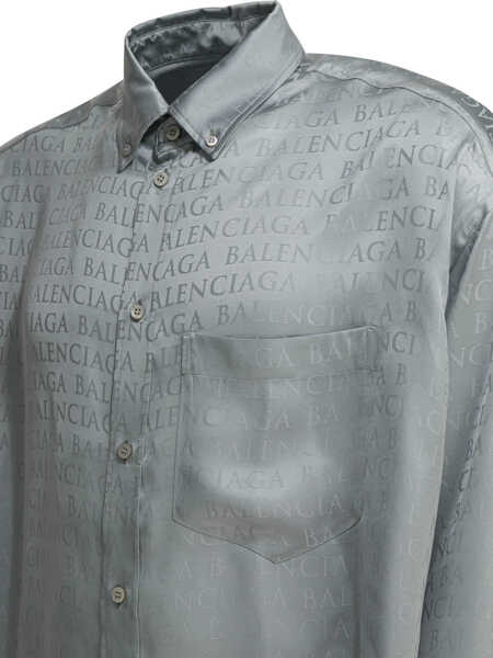 Camasi office Balenciaga Shirts Grey Femei (BM 19729269) 4