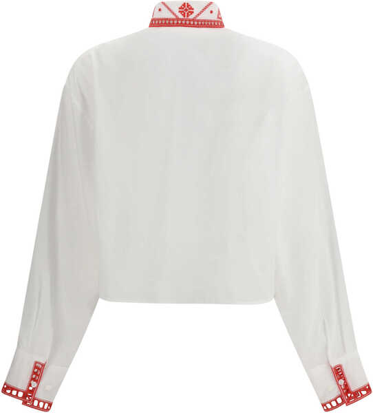 Camasi casual Ermanno Scervino Manjaro embroidered Shirt FDO OTTICO 10601 RIC. ROSSO Femei (BM 19729325) 2