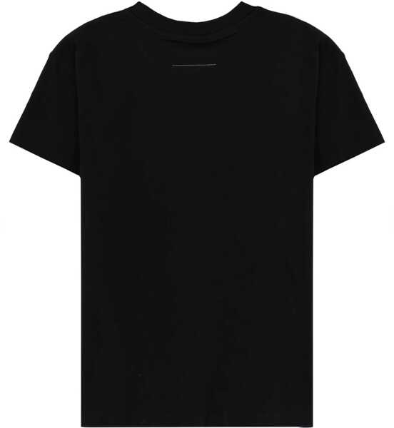 Tricouri MM6 Maison Margiela T-Shirt With Logo BLACK Femei (BM 19729382) 2