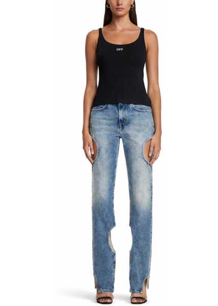 Bluze Off-White Tank Top With Logo BLACK Femei (BM 19729385) 2