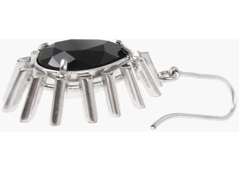 Cercei Cline Metal Single Earring With Maxi Jewel Black Barbati (BM 19729550) 2