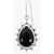 C&eacute;line Metal Single Earring With Maxi Jewel Black