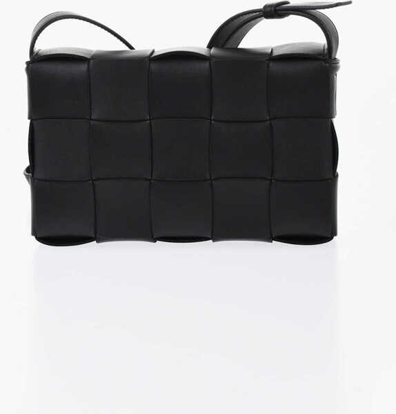 Genti de umar Bottega Veneta Braided Leather Cassette Shoulder Bag Black Femei (BM 19729553) 2