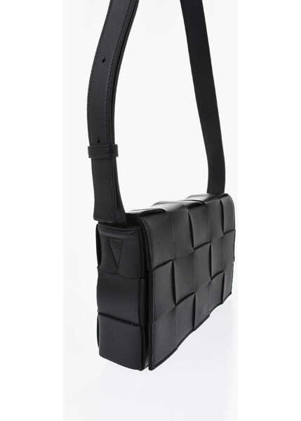 Genti de umar Bottega Veneta Braided Leather Cassette Shoulder Bag Black Femei (BM 19729553) 3