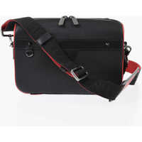 Genti tip postas Two-Tone Textured Leather Bag With Removable Strap Barbati