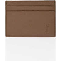 Portofele Textured Leather Card Holder With Ton On Ton Monogram Barbati