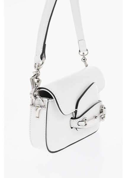 Genti de umar Gucci Leather Squared Bag With Horsebit White Femei (BM 19729583) 3