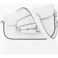 Genti de umar Leather Squared Bag With Horsebit Femei