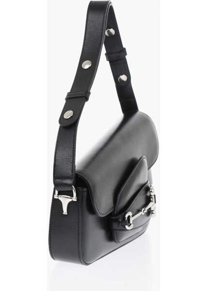 Genti de umar Gucci Leather Squared Bag With Horsebit Black Femei (BM 19729586) 3