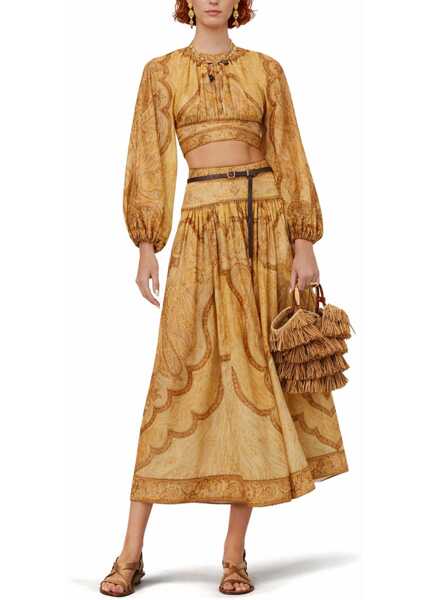 Fuste casual ZIMMERMANN Wanderlust Maxi Skirt MULTICOLOUR Femei (BM 19729658) 2