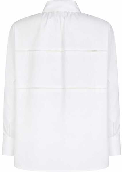 Bluze Fabiana Filippi Cotton Shirt WHITE Femei (BM 19729661) 2