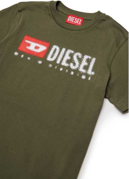 Tricouri Diesel T-Shirt With Logo GREEN Baieti (BM 19729685) 3