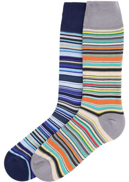 Sosete Paul Smith 2-Pack Striped Socks MULTICOLOUR Barbati (BM 19729709) 2