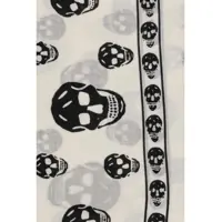 Esarfe Alexander McQueen Dama - Esarfe Alexander McQueen Skull Foulard IVORY/BLACK Femei (BM 19729844) - B-mall.ro