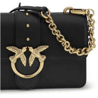 Genti de umar Dama - Genti de umar Pinko Love One small Shoulder Bag NERO-ANTIQUE GOLD Femei (BM 19729856) - B-mall.ro