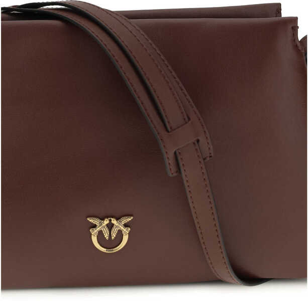 Genti de umar Pinko One Two Three mini Shoulder Bag BURGUNDY WINE-ANTIQUE GOLD Femei (BM 19729862) 4