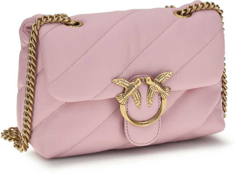 Genti de umar Pinko Love Mini Puff Shoulder Bag ROSA CHIARO-ANTIQUE GOLD Femei (BM 19729877) 2