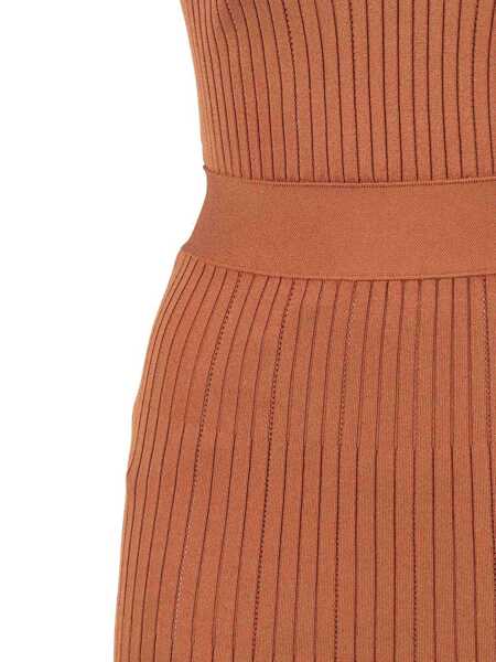 Rochii Elisabetta Franchi KNIT DRESS Brown Femei (BM 19729902) 3