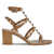 Valentino Garavani Leather Rockstud Sandals ALMOND BEIGE