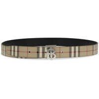 Accesorii pentru Barbati - Curele Burberry TB reversible Check Belt ARCHIVE BEIGE/SILVER Barbati (BM 19730009) - B-mall.ro
