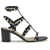 Valentino Garavani Leather Rockstud Sandals NERO