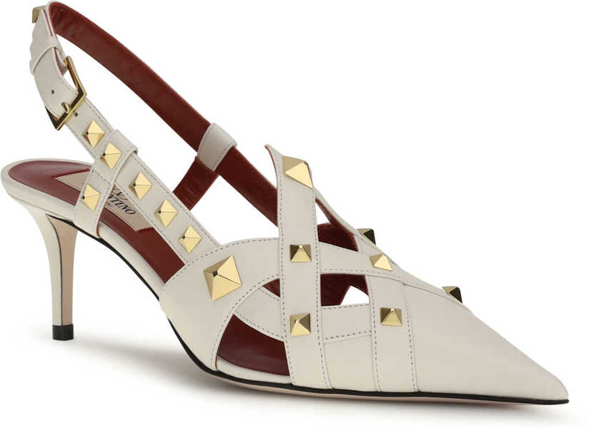 Pantofi cu toc Valentino Garavani Studdy slingback Pumps IVORY Femei (BM 19730045) 2