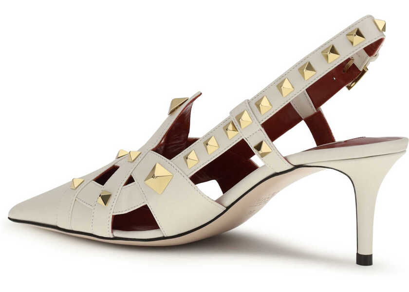 Pantofi cu toc Valentino Garavani Studdy slingback Pumps IVORY Femei (BM 19730045) 3