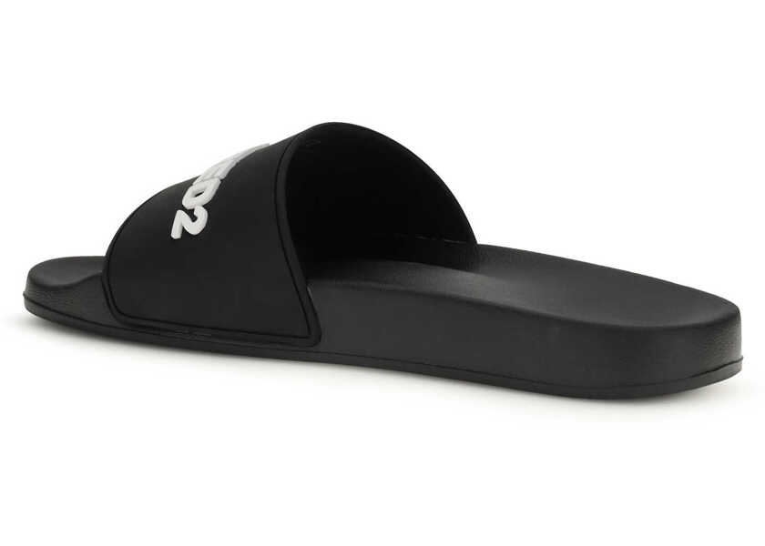 Sandale DSQUARED2 Logo Slippers NERO Barbati (BM 19730072) 3