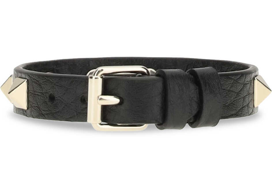 Bratari Valentino Garavani Studded leather Bracelet NERO Femei (BM 19730075) 2