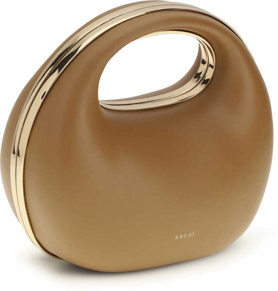 Genti de mana Sacai Rigid Handbag CAMEL Femei (BM 19730078) 2