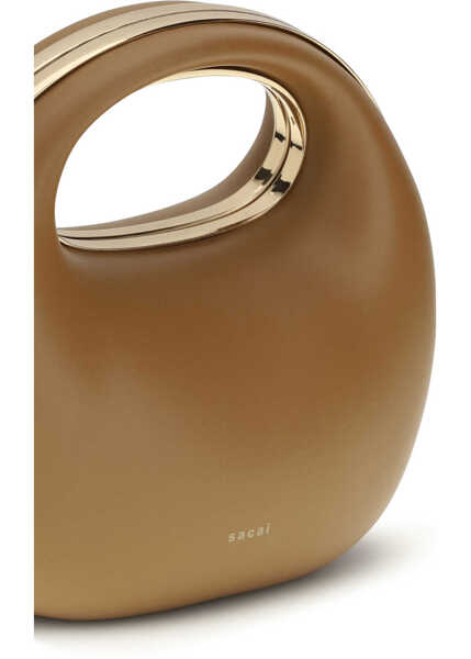 Genti de mana Sacai Rigid Handbag CAMEL Femei (BM 19730078) 4