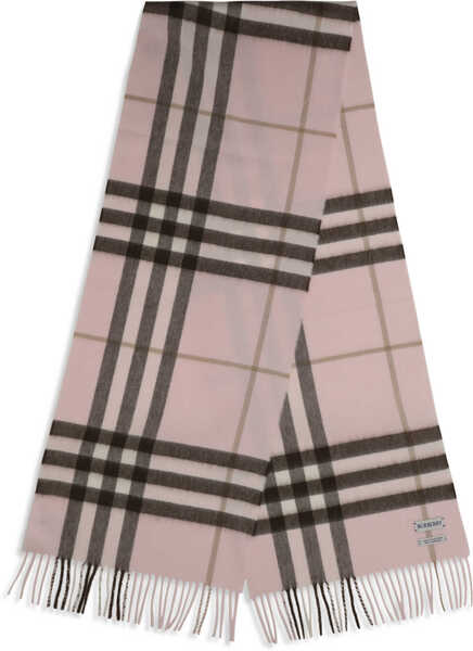 Esarfe Burberry Check Cashmere Scarf BOW PINK Femei (BM 19730108) 2