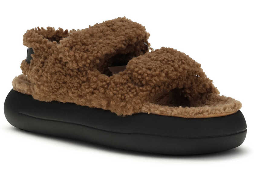 Sandale Moon Boot The Fur-lined Sandals COGNAC Femei (BM 19730114) 2