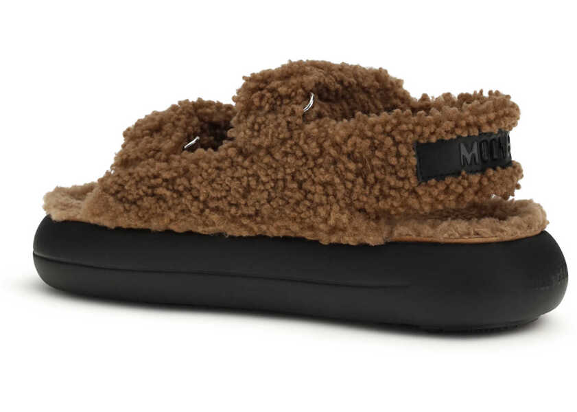 Sandale Moon Boot The Fur-lined Sandals COGNAC Femei (BM 19730114) 3
