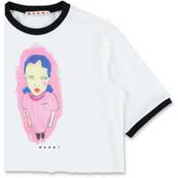 Tricouri pentru Fete - Tricouri Marni T-Shirt WHITE Fete (BM 19730165) - B-mall.ro