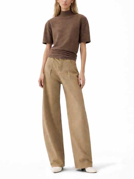 Blugi skinny JACQUEMUS Jeans Ovalo BEIGE Femei (BM 19730186) 2